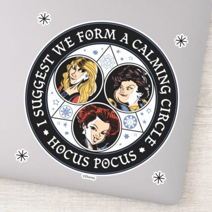 Hocus Pocus Calming Circle Spellbound Fun Sticker