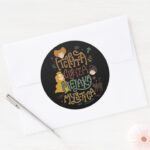 Hocus Pocus Mystical Spell Incantation Classic Round Sticker