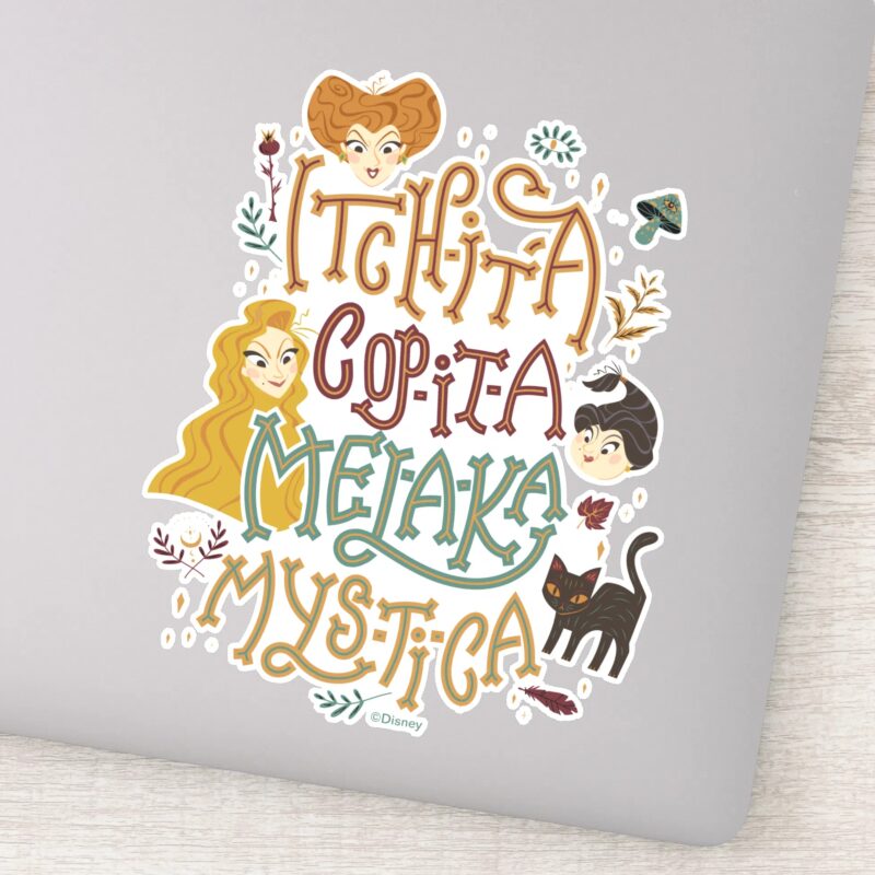 Hocus Pocus Mystical Spell Incantation Sticker