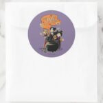 Hocus Pocus Retro Spellcasting Cauldron Classic Round Sticker