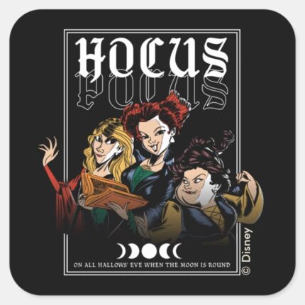 Hocus Pocus Sanderson Curse Square Sticker