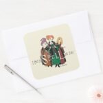 Hocus Pocus Sanderson Sisters Spellbound Square Sticker