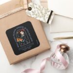 Hocus Pocus Winifreds Book Of Spells Square Sticker