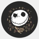 Holiday Scare King Classic Round Sticker