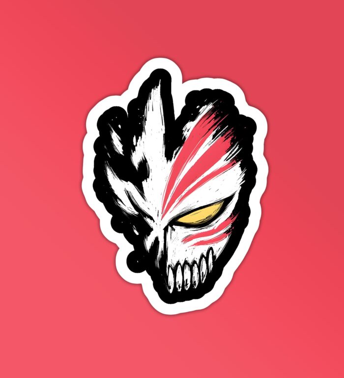 Hollow Mask Bleach Laptop Mobile Stickers