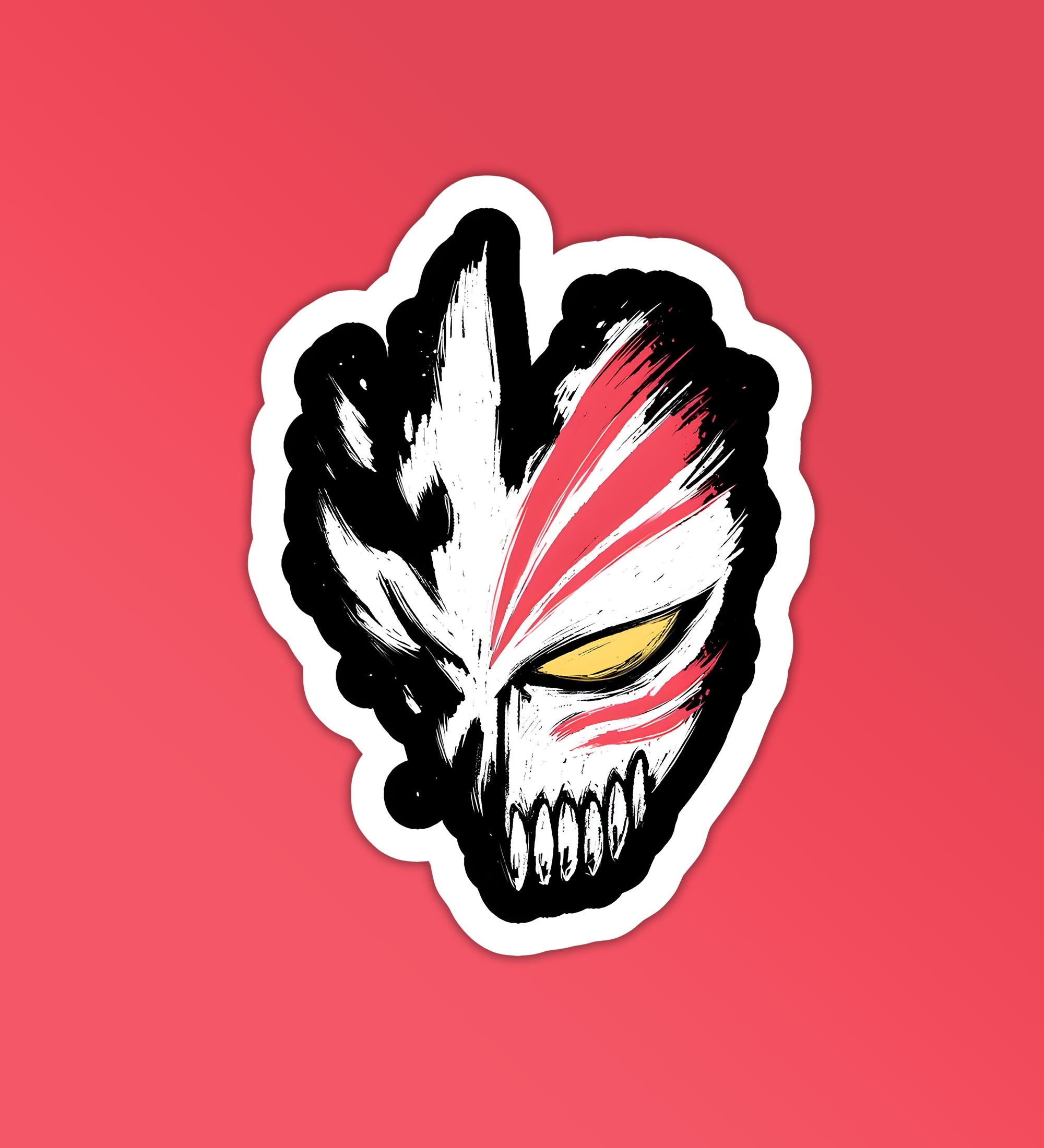 Hollow Mask Bleach Laptop Mobile Stickers