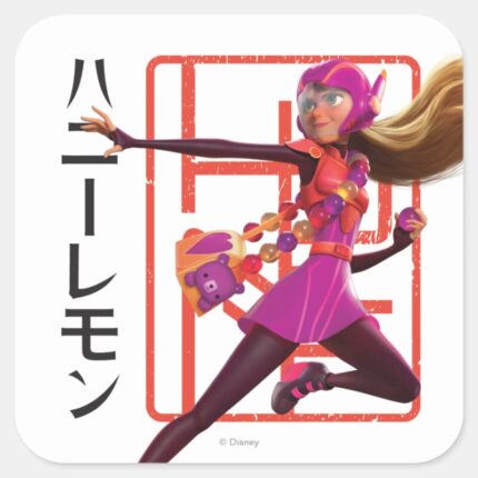 Honey Lemon Square Sticker