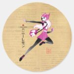 Honey Lemon On The Run Classic Round Sticker