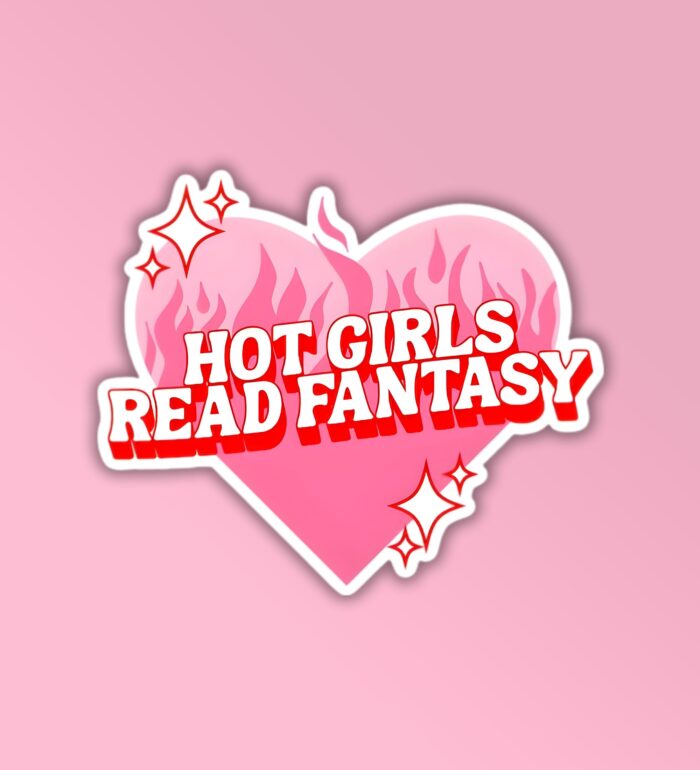 Hot Girls Read Fantasy Laptop   Mobile Sticker