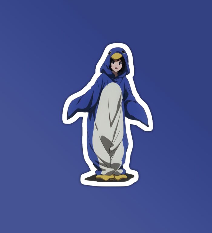 Hyouka Penguin Girl Laptop Mobile Stickers