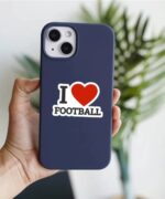 I Love Football Sticker