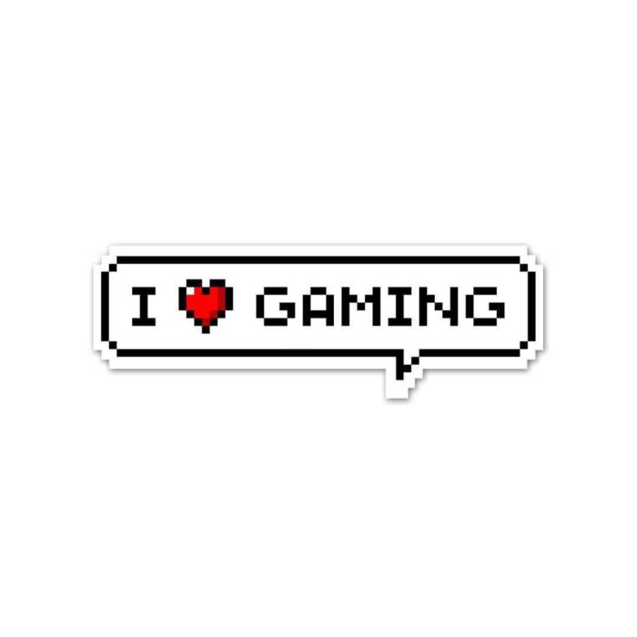 I Love Gaming Sticker