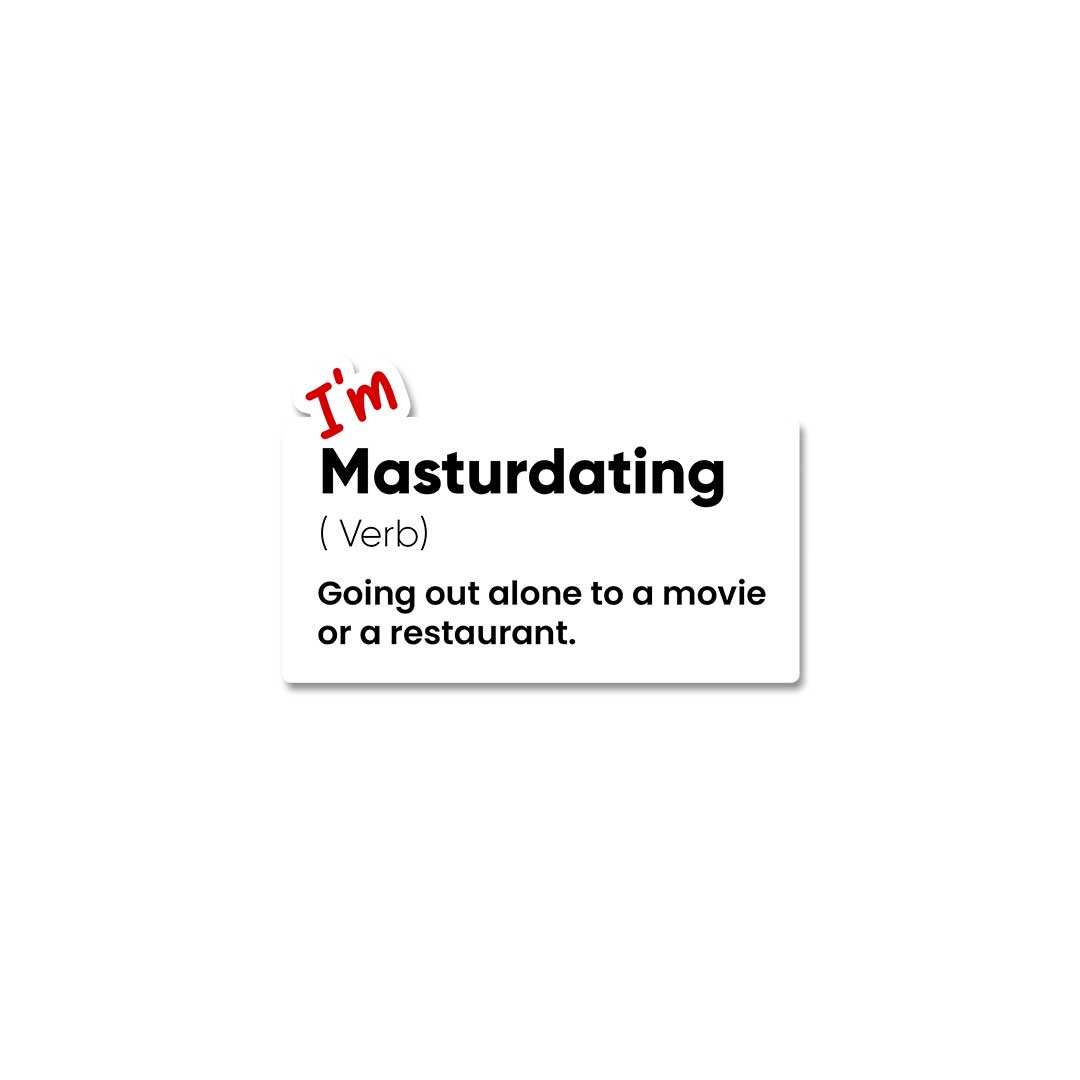 I M Masturdating Sticker