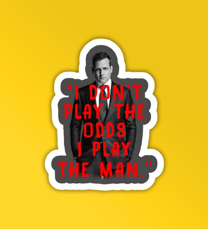 I Play The Man   Suits Laptop   Mobile Sticker