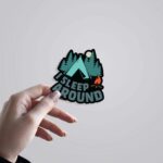 I Sleep Around Travels Stickers