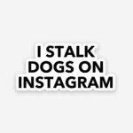 I Stalk Dogs On Instagram Sticker