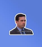 I Understand Nothing The Office   Laptop Mobile Stickers