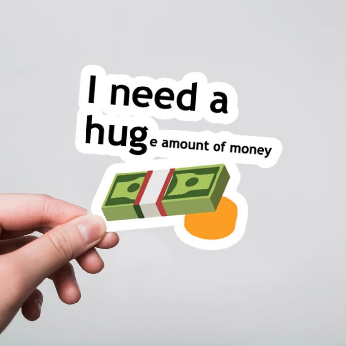 I Need A Hug Witty Stickers