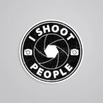 I Shoot People Witty Stickers