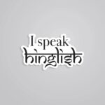 I Speak Hinglish Witty Stickers
