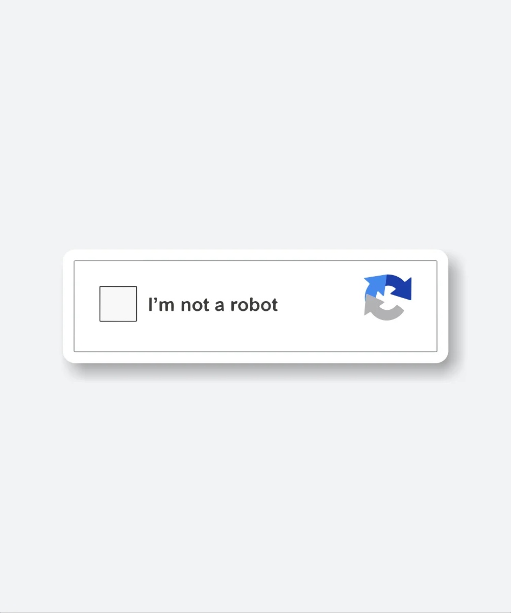 IM Not A Robot Captcha Sticker