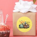 I Brake For Hearts Classic Round Sticker