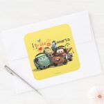 I Brake For Hearts Square Sticker