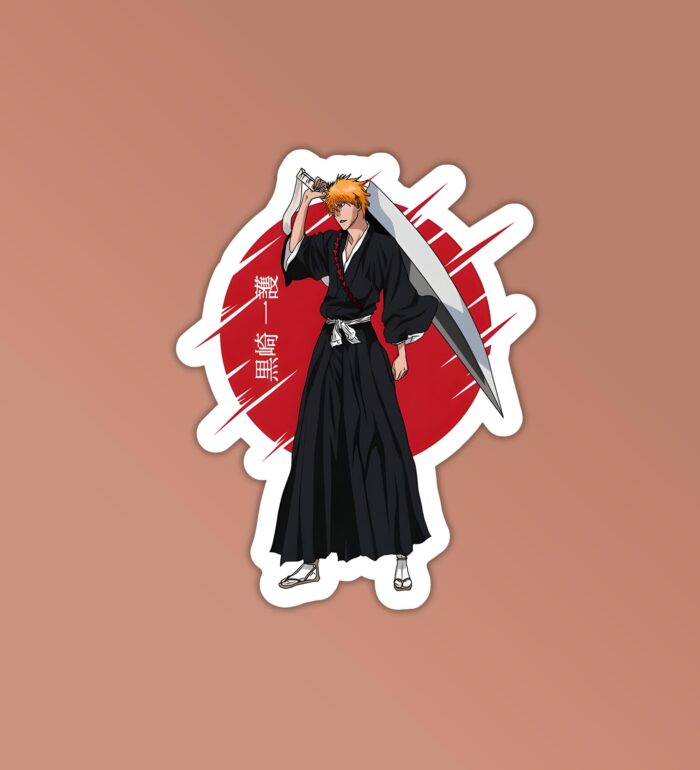 Ichigo Sword Circle Sticker Laptop Mobile Stickers