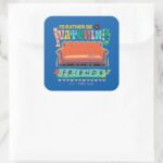 Id Rather Be Watching FRIENDS™ Vibrant Grapic Square Sticker