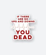 If There Are Ups And Downs Sticker