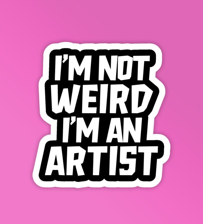 Im Artist Laptop Mobile Stickers