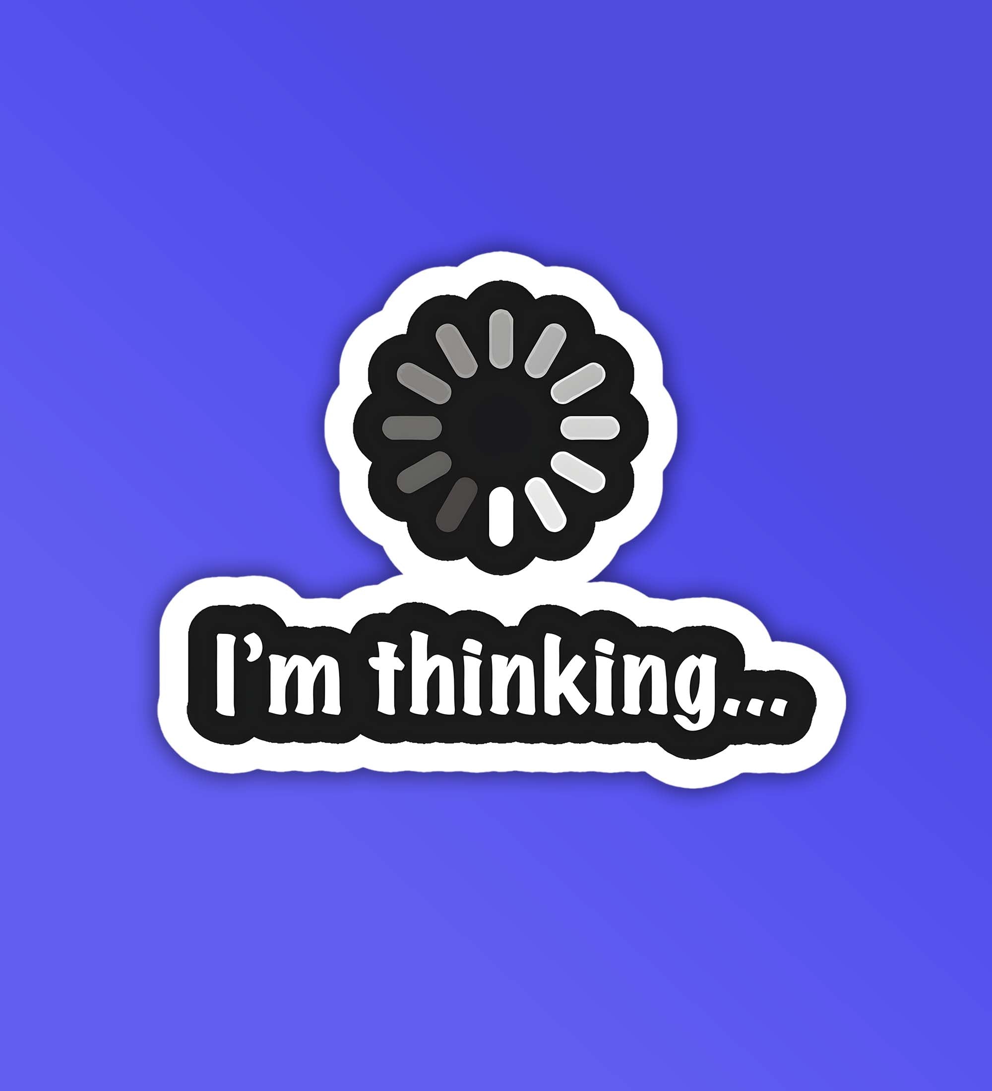Im Thinking Programmer Coding Sticker