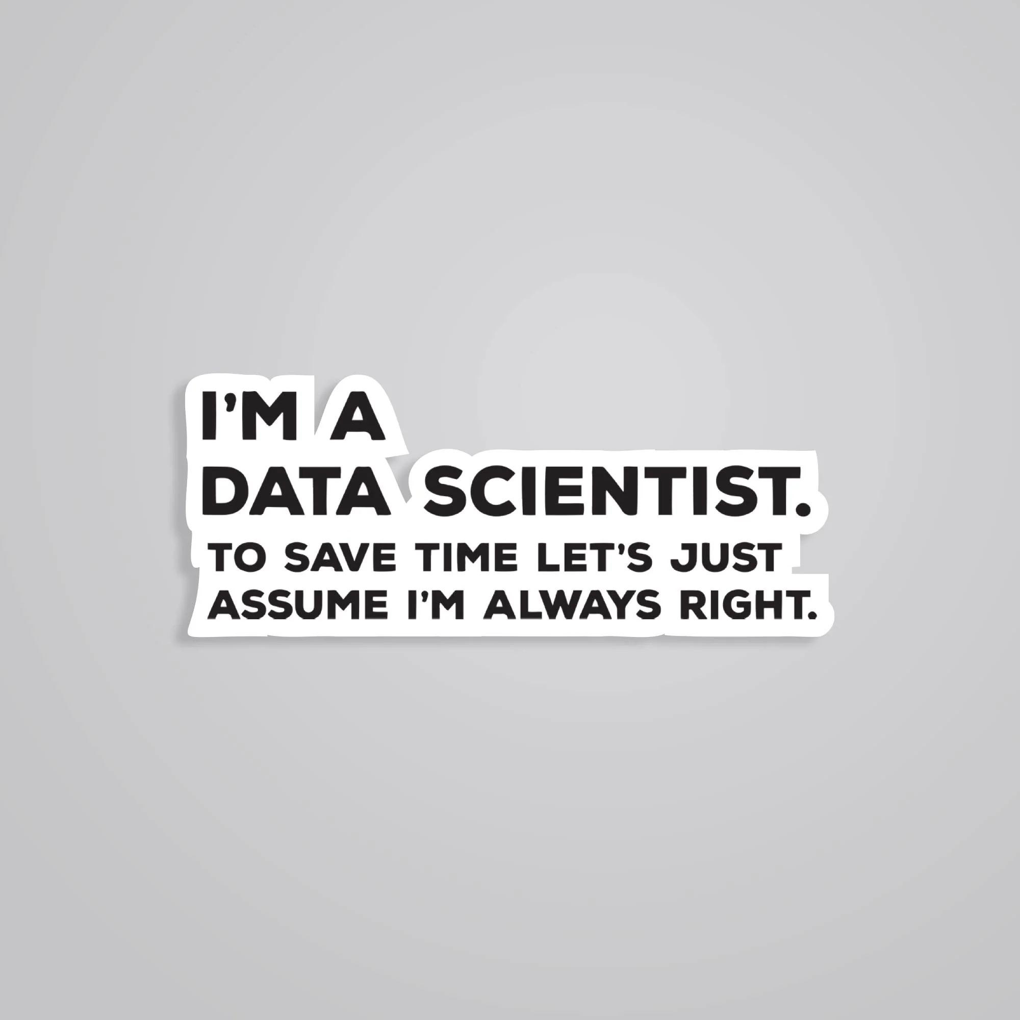 Im A Data Scientist Witty Stickers