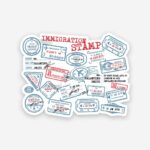 Immigration Stamp Sticker