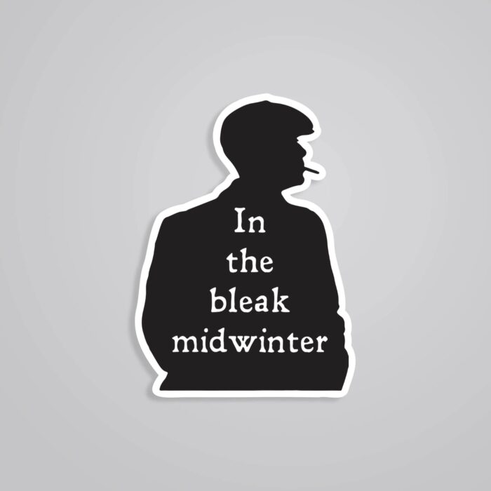 In The Bleak Midwinter Tommy Silhouette TV Shows Stickers