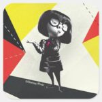 Incredibles 2 Edna Its My Way Square Sticker