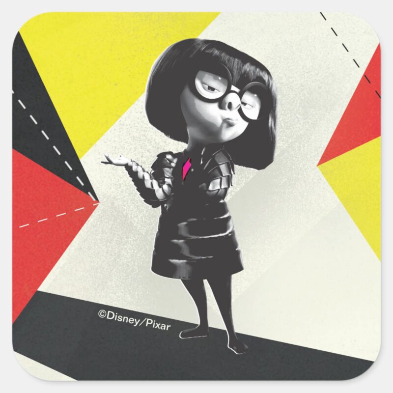 Incredibles 2 Edna Its My Way Square Sticker