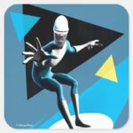 Incredibles 2 Frozone Square Sticker