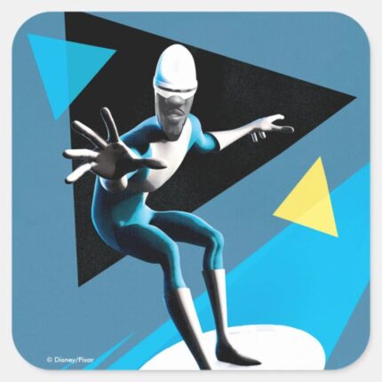 Incredibles 2 Frozone Square Sticker