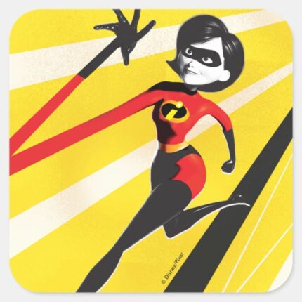 Incredibles 2 Mrs. Incredible Elastigirl Square Sticker