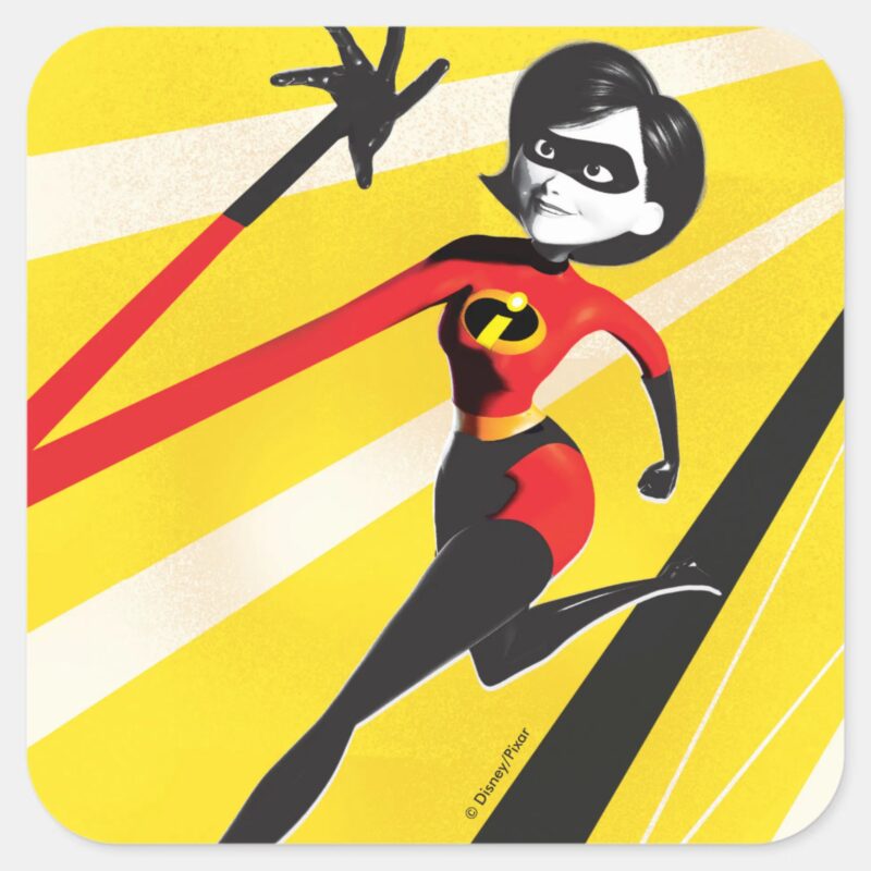Incredibles 2 Mrs. Incredible Elastigirl Square Sticker