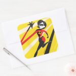 Incredibles 2 Mrs. Incredible Elastigirl Square Sticker