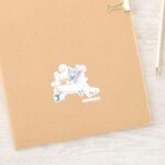 Infant Tom And Jerry Taking A Bath Sticker