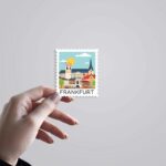 Innsbruck Village And Riverfront Post Stamp Travels Stickers