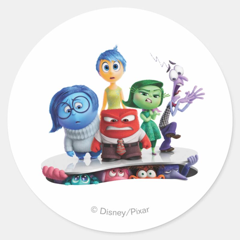 Inside Out 2 Theatrical Art Classic Round Sticker