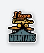 Into The Mountains Sticker