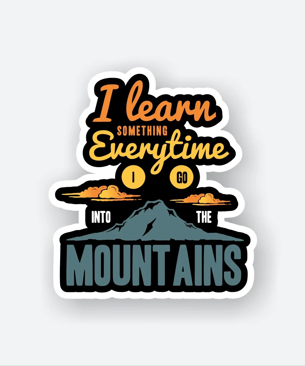 Into The Mountains Sticker