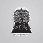 Iron Throne TV Shows Stickers