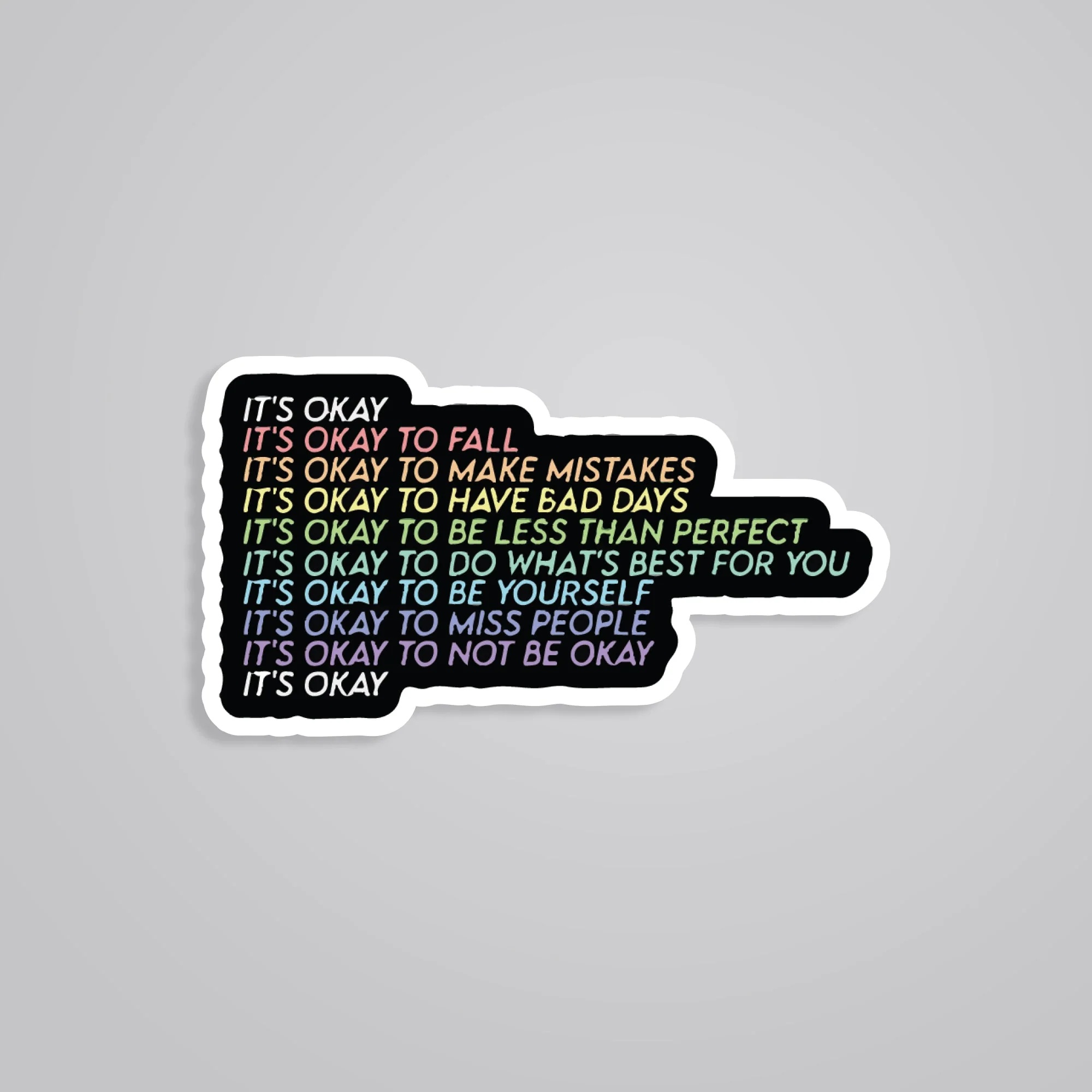 Its Okay Motivational Stickers