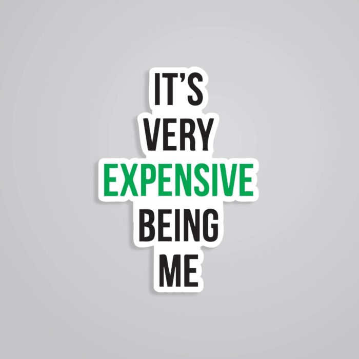 Its Very Expensive Being Me Witty Stickers